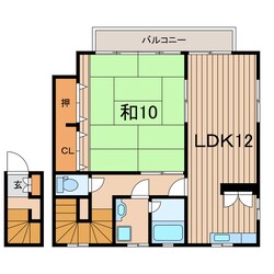 相馬駅 徒歩15分 2階の物件間取画像